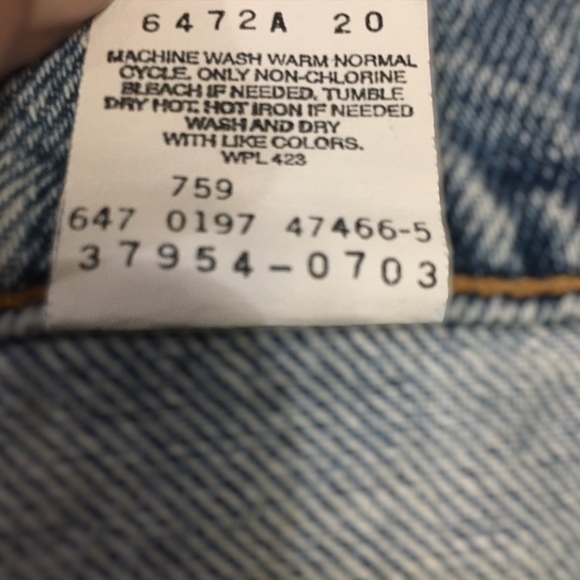 LEVI's Vintage Orange Tab 954 Denim Jeans Shorts - Picture 11 of 16